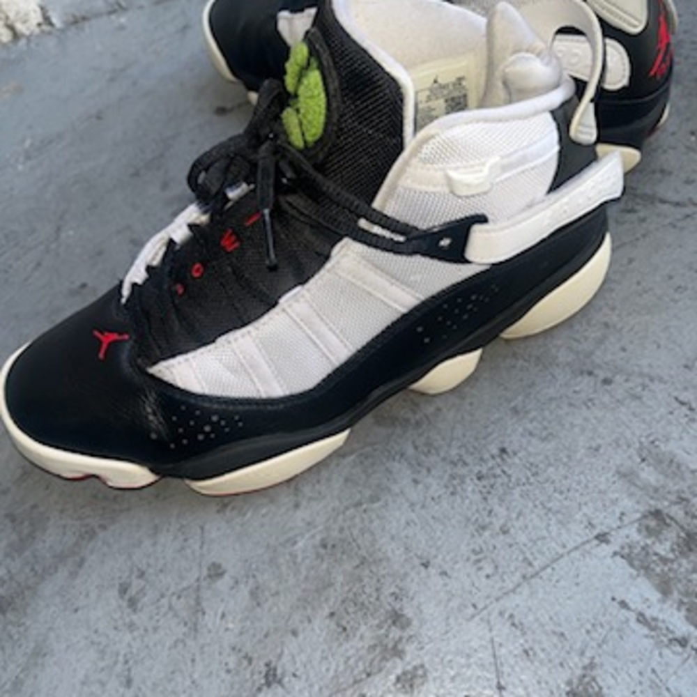 Jordan Athletic Shoes Black White Red